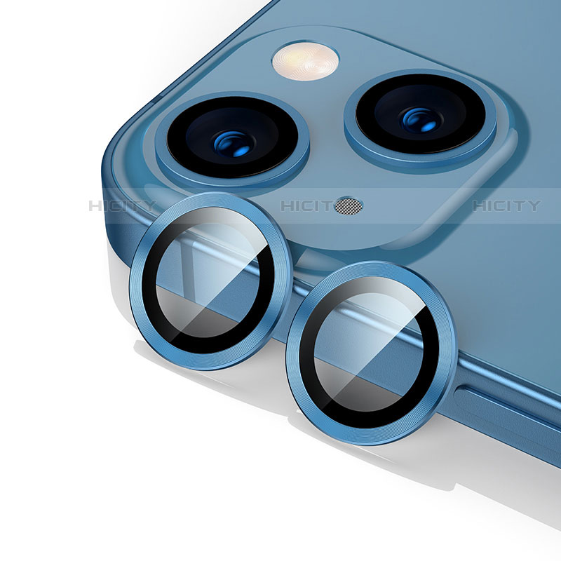 Protettiva della Fotocamera Vetro Temperato Proteggi Schermo C10 per Apple iPhone 14 Blu