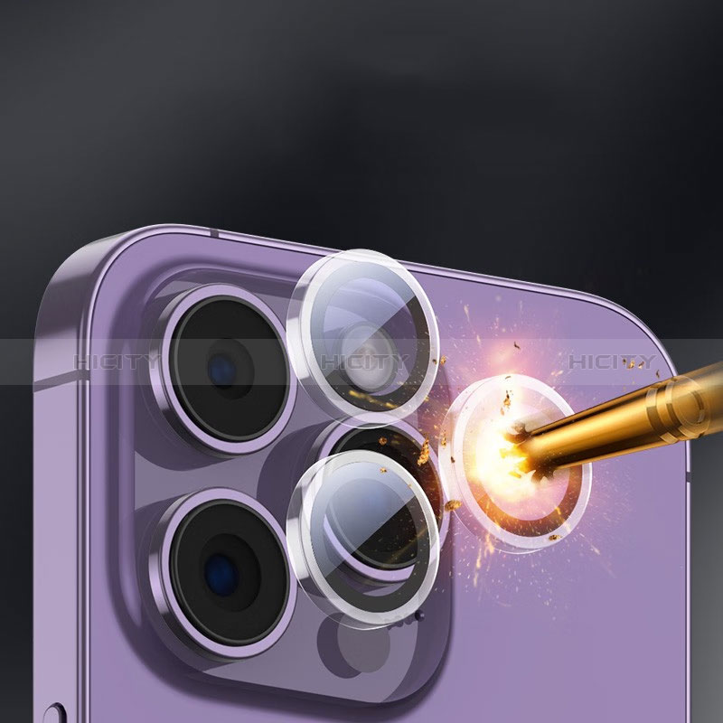 Protettiva della Fotocamera Vetro Temperato Proteggi Schermo M04 per Apple iPhone 14 Pro Nero