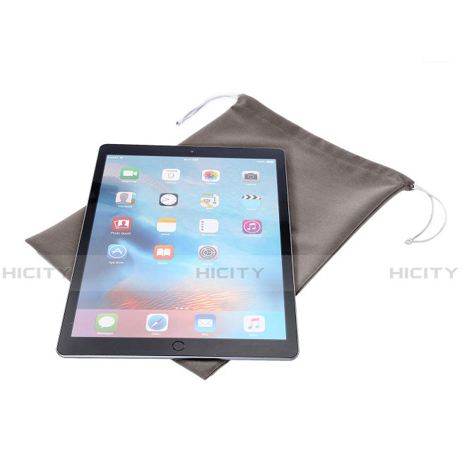 Sacchetto in Velluto Cover Marsupio Tasca per Samsung Galaxy Tab 2 10.1 P5100 P5110 Grigio