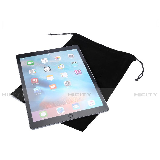 Sacchetto in Velluto Custodia Marsupio Tasca per Apple iPad Pro 11 (2020) Nero