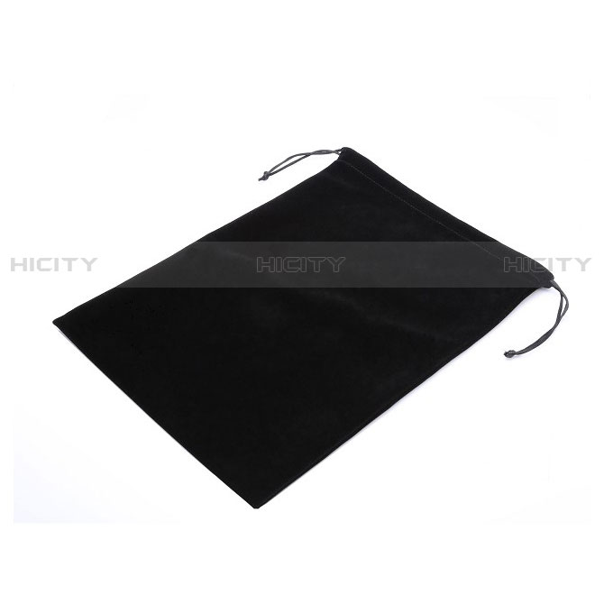 Sacchetto in Velluto Custodia Marsupio Tasca per Apple New iPad 9.7 (2017) Nero