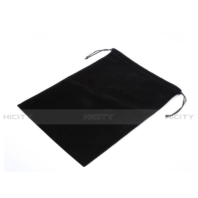 Sacchetto in Velluto Custodia Marsupio Tasca per Huawei MateBook HZ-W09 Nero