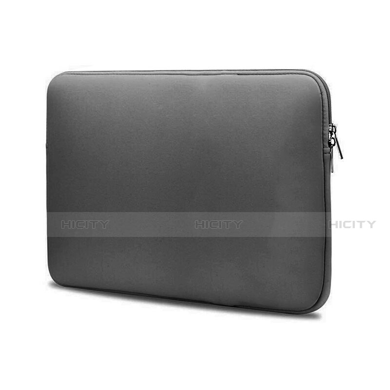 Sacchetto in Velluto Custodia Tasca Marsupio L04 per Huawei Honor MagicBook 14 Grigio