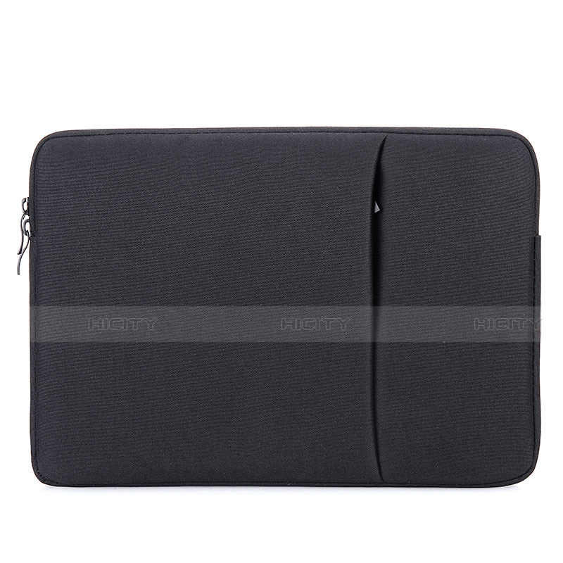 Sacchetto in Velluto Custodia Tasca Marsupio L04 per Huawei Honor MagicBook 15 Nero