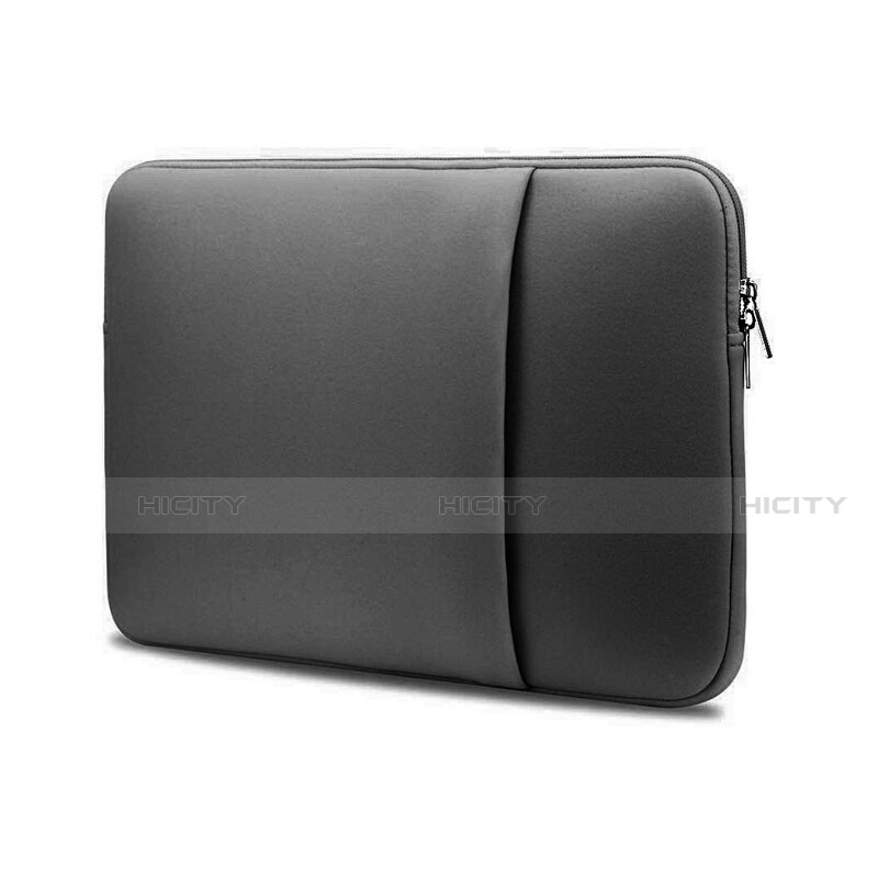 Sacchetto in Velluto Custodia Tasca Marsupio L05 per Huawei Honor MagicBook 14 Grigio