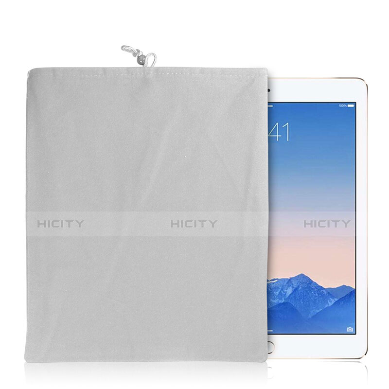 Sacchetto in Velluto Custodia Tasca Marsupio per Apple iPad Air 3 Bianco