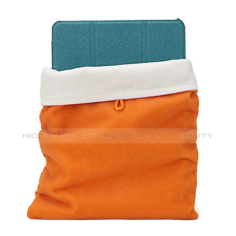 Sacchetto in Velluto Custodia Tasca Marsupio per Apple iPad Mini 3 Arancione