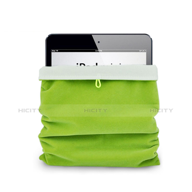 Sacchetto in Velluto Custodia Tasca Marsupio per Apple iPad Mini 5 (2019) Verde