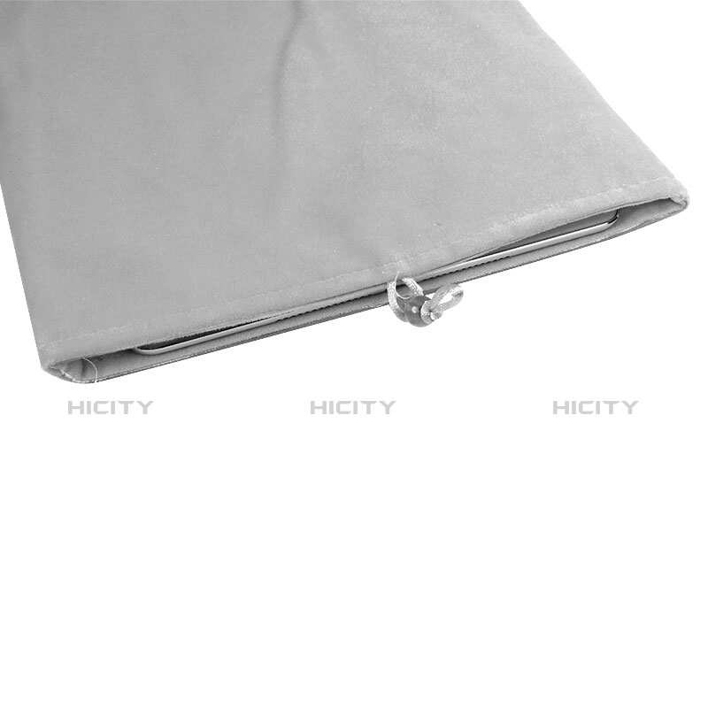 Sacchetto in Velluto Custodia Tasca Marsupio per Apple iPad Pro 12.9 Bianco