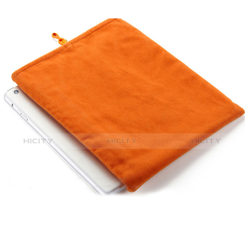 Sacchetto in Velluto Custodia Tasca Marsupio per Huawei MatePad 10.8 Arancione