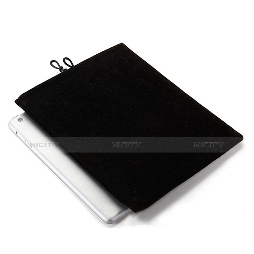 Sacchetto in Velluto Custodia Tasca Marsupio per Samsung Galaxy Tab 2 10.1 P5100 P5110 Nero