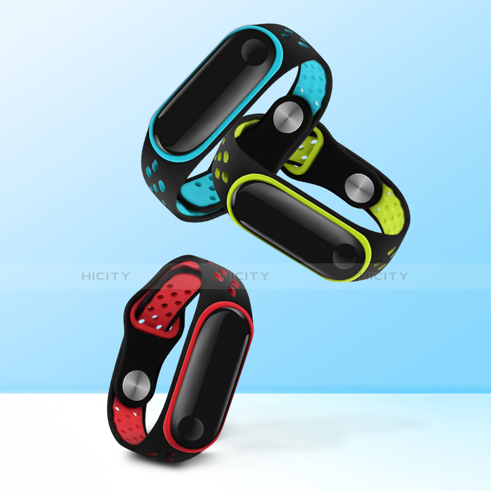 Silicone Cinturino Braccialetto Acciaio per Xiaomi Mi Band 3