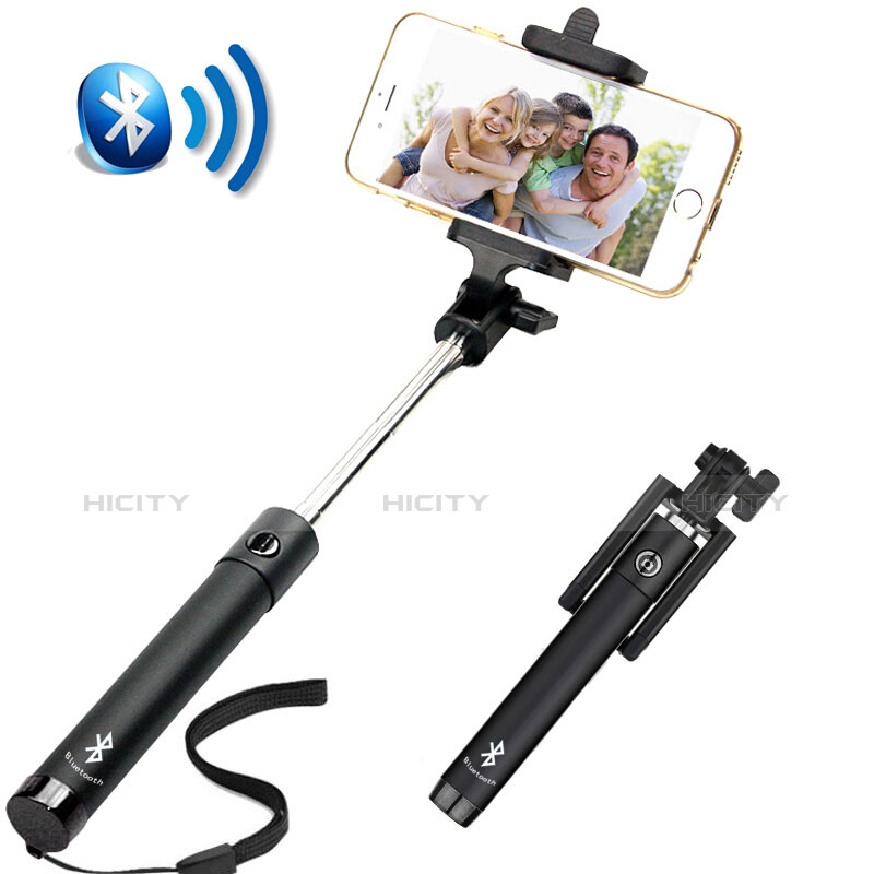 Sostegnotile Bluetooth Selfie Stick Allungabile Bastone Selfie Universale S14 Nero