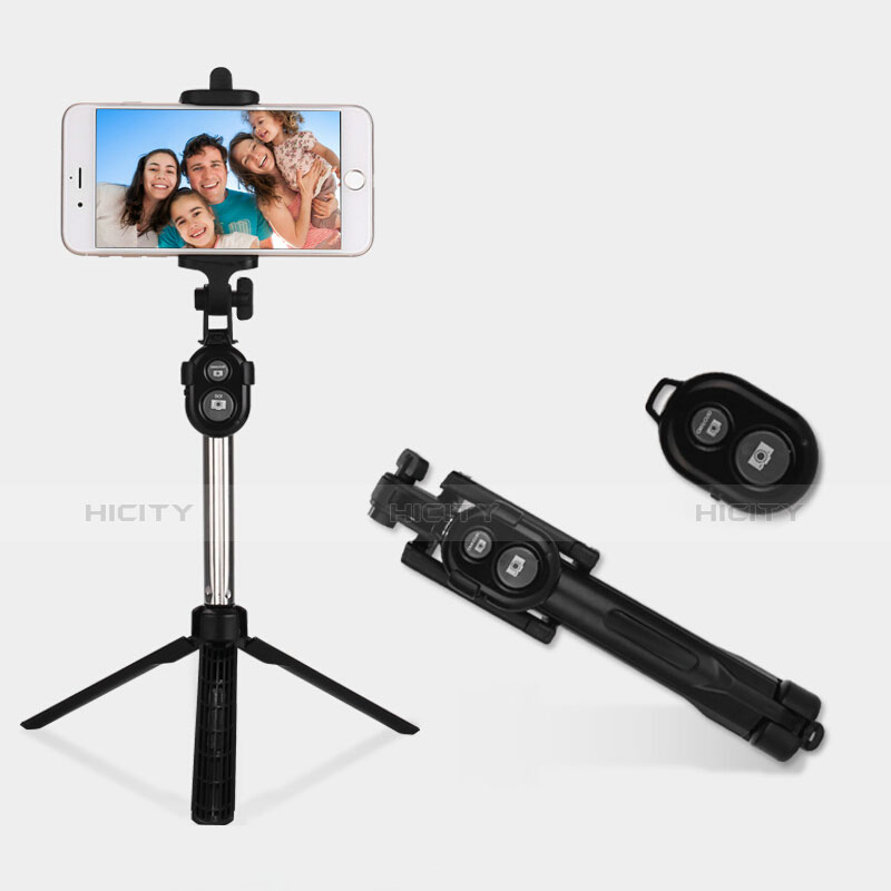 Sostegnotile Bluetooth Selfie Stick Allungabile Bastone Selfie Universale S24 Nero