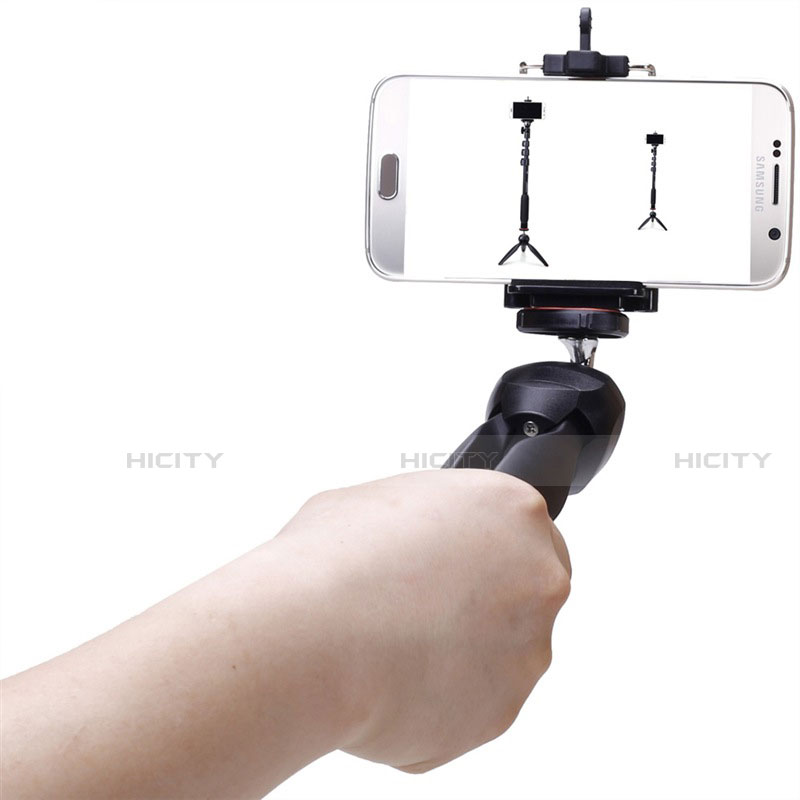 Sostegnotile Bluetooth Selfie Stick Tripode Allungabile Bastone Selfie Universale T05 Nero