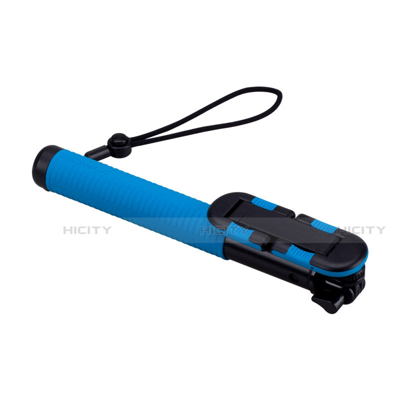 Sostegnotile Bluetooth Selfie Stick Tripode Allungabile Bastone Selfie Universale T21 Blu