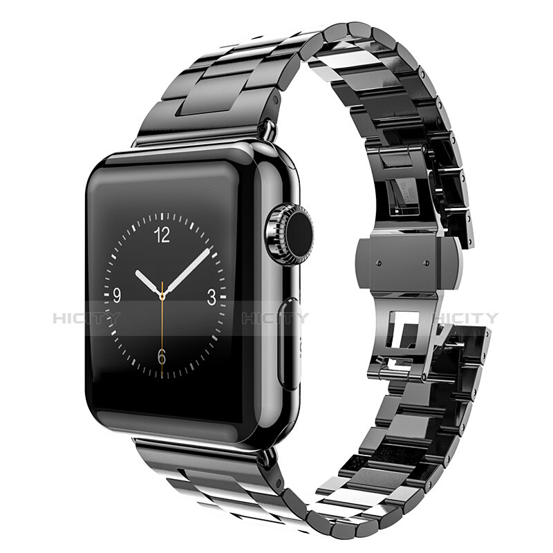 Stainless Cinturino Braccialetto Acciaio per Apple iWatch 3 42mm Nero