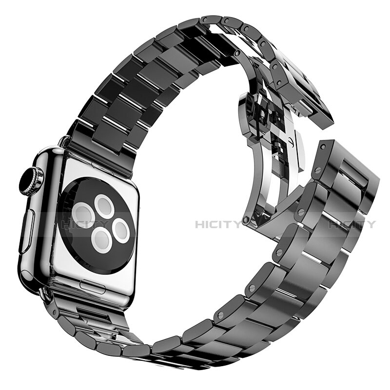 Stainless Cinturino Braccialetto Acciaio per Apple iWatch 5 44mm Nero