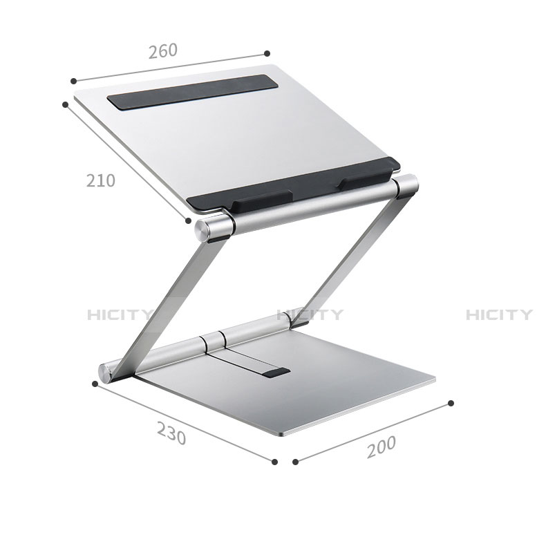 Supporto Computer Sostegnotile Notebook Universale K01 per Samsung Galaxy Book Flex 13.3 NP930QCG Argento