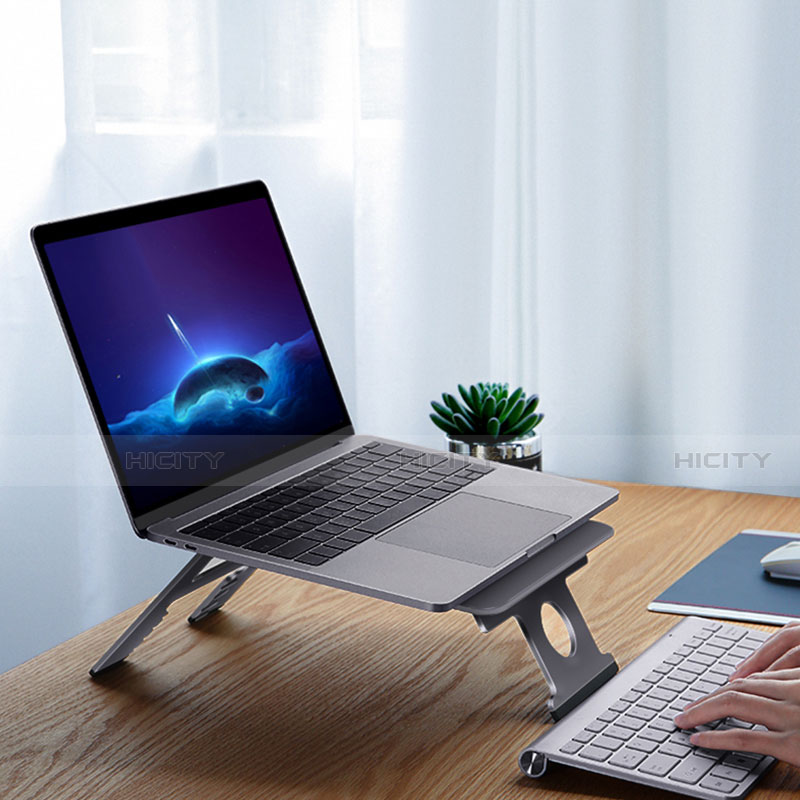 Supporto Computer Sostegnotile Notebook Universale K06 per Apple MacBook Air 13.3 pollici (2018) Grigio Scuro