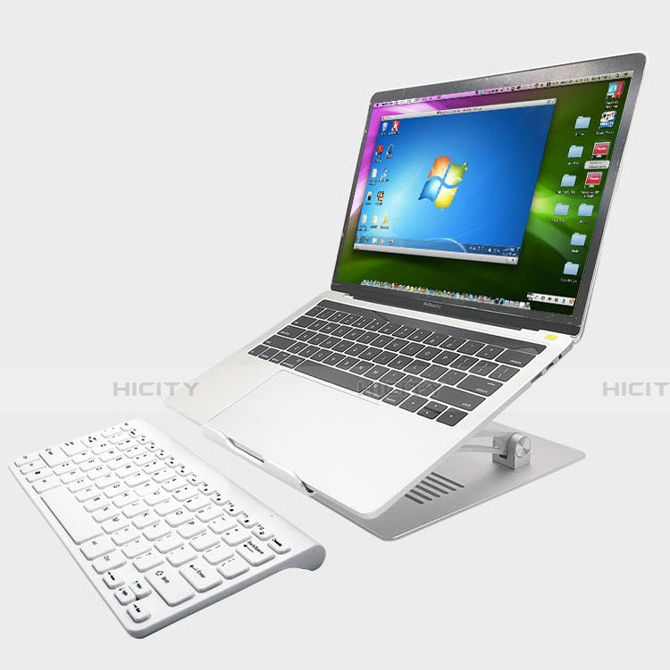 Supporto Computer Sostegnotile Notebook Universale K08 per Apple MacBook 12 pollici Argento