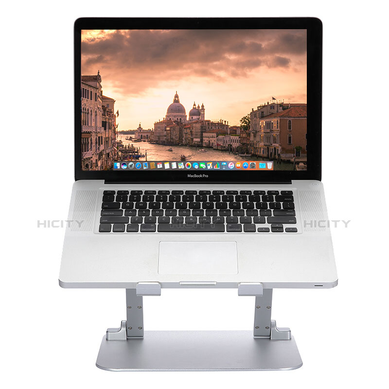 Supporto Computer Sostegnotile Notebook Universale S08 per Apple MacBook 12 pollici Argento