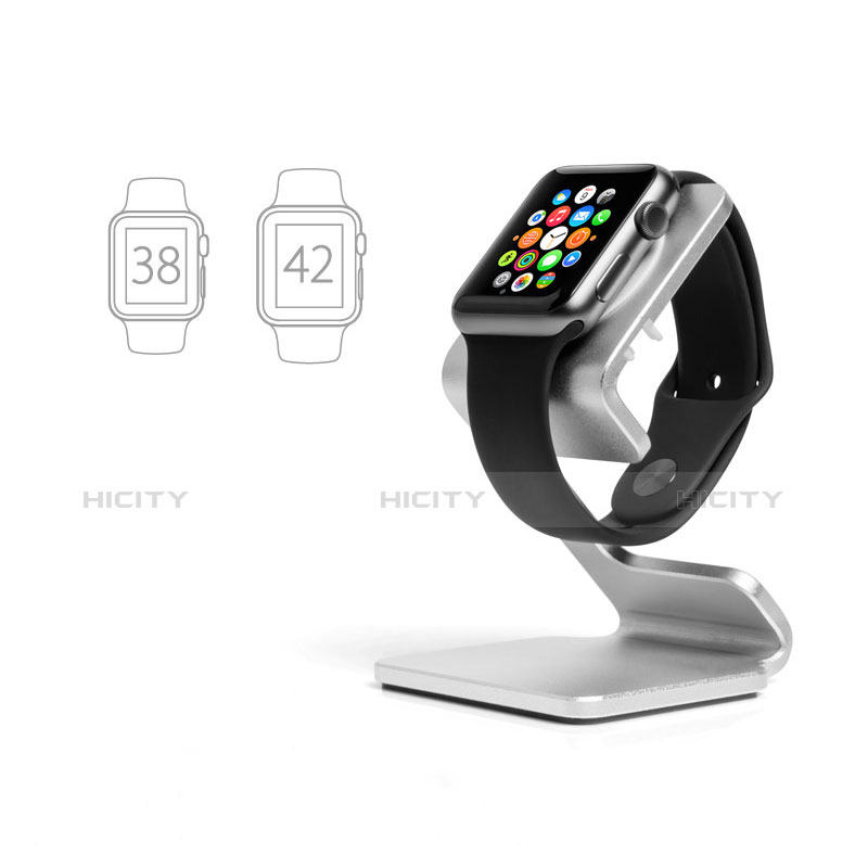 Supporto Di Ricarica Stand Docking Station C01 per Apple iWatch 3 42mm Argento