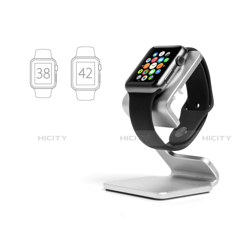 Supporto Di Ricarica Stand Docking Station C01 per Apple iWatch 5 44mm Argento