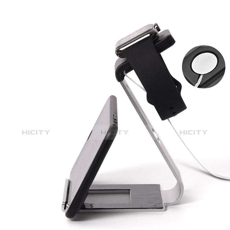 Supporto Di Ricarica Stand Docking Station C02 per Apple iWatch 4 44mm Argento