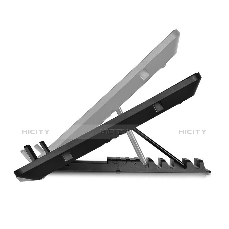 Supporto per Latpop Sostegnotile Notebook Ventola Raffreddamiento Stand USB Dissipatore Da 9 a 16 Pollici Universale L01 per Apple MacBook Air 11 pollici Nero