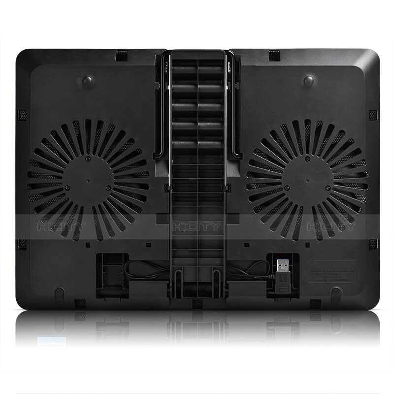 Supporto per Latpop Sostegnotile Notebook Ventola Raffreddamiento Stand USB Dissipatore Da 9 a 16 Pollici Universale L01 per Apple MacBook Pro 15 pollici Nero