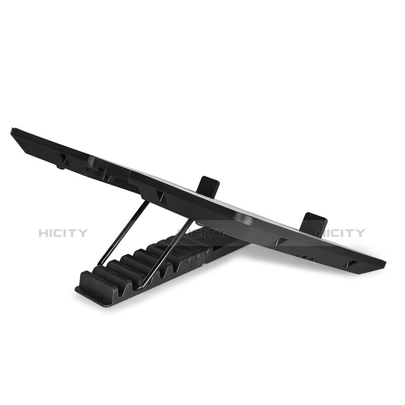 Supporto per Latpop Sostegnotile Notebook Ventola Raffreddamiento Stand USB Dissipatore Da 9 a 16 Pollici Universale L01 per Huawei MateBook 13 (2020) Nero