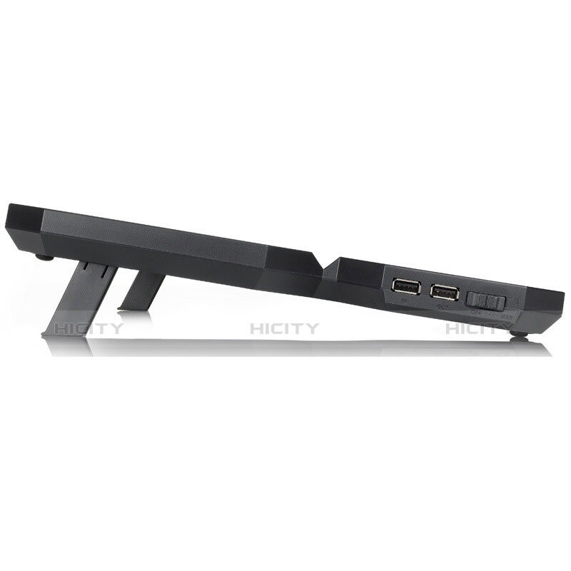 Supporto per Latpop Sostegnotile Notebook Ventola Raffreddamiento Stand USB Dissipatore Da 9 a 16 Pollici Universale M06 per Apple MacBook Air 11 pollici Nero