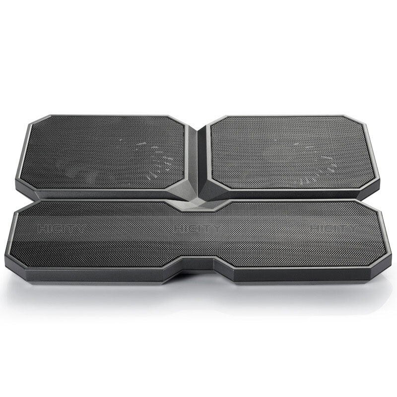 Supporto per Latpop Sostegnotile Notebook Ventola Raffreddamiento Stand USB Dissipatore Da 9 a 16 Pollici Universale M06 per Apple MacBook Air 13 pollici Nero