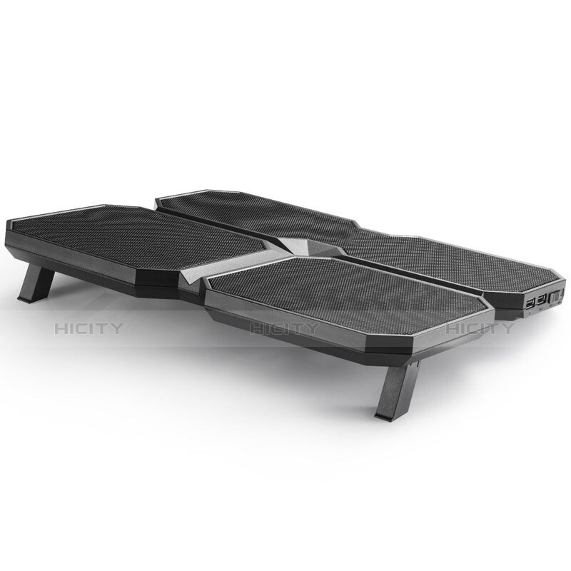 Supporto per Latpop Sostegnotile Notebook Ventola Raffreddamiento Stand USB Dissipatore Da 9 a 16 Pollici Universale M06 per Apple MacBook Air 13 pollici Nero