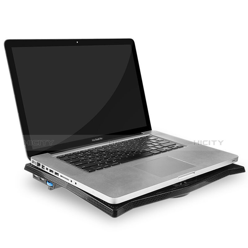 Supporto per Latpop Sostegnotile Notebook Ventola Raffreddamiento Stand USB Dissipatore Da 9 a 16 Pollici Universale M08 per Apple MacBook Pro 13 pollici Retina Nero