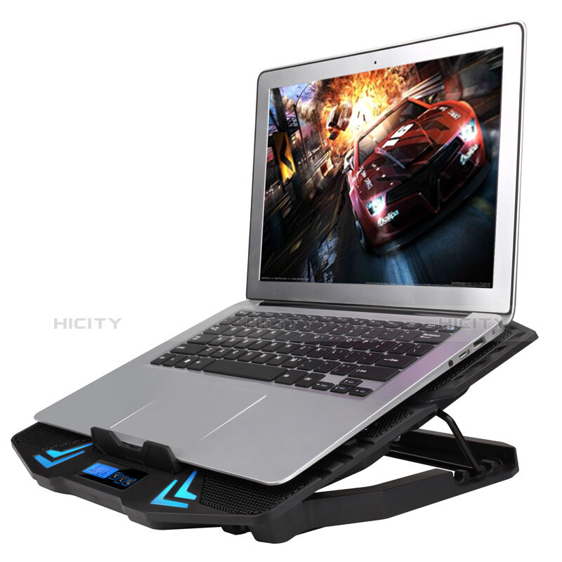 Supporto per Latpop Sostegnotile Notebook Ventola Raffreddamiento Stand USB Dissipatore Da 9 a 16 Pollici Universale M14 per Samsung Galaxy Book Flex 15.6 NP950QCG Nero