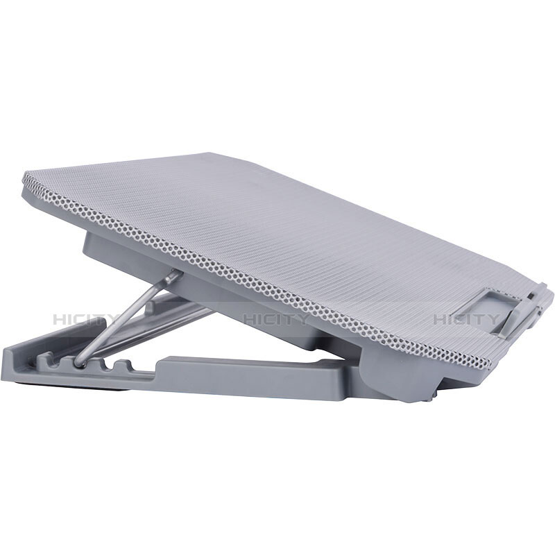 Supporto per Latpop Sostegnotile Notebook Ventola Raffreddamiento Stand USB Dissipatore Da 9 a 16 Pollici Universale M16 per Huawei Honor MagicBook 15 Argento