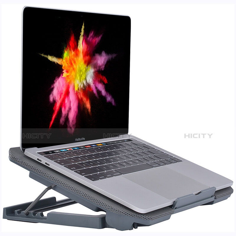 Supporto per Latpop Sostegnotile Notebook Ventola Raffreddamiento Stand USB Dissipatore Da 9 a 16 Pollici Universale M16 per Huawei Honor MagicBook Pro (2020) 16.1 Grigio