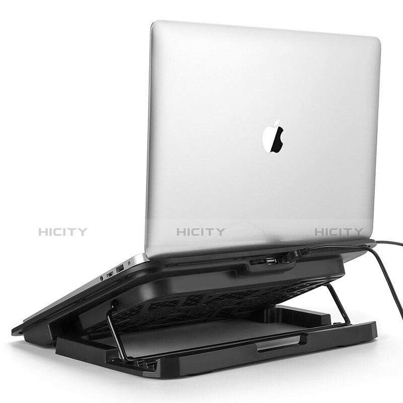 Supporto per Latpop Sostegnotile Notebook Ventola Raffreddamiento Stand USB Dissipatore Da 9 a 16 Pollici Universale M18 per Apple MacBook Air 13.3 pollici (2018) Nero