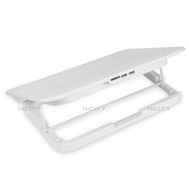 Supporto per Latpop Sostegnotile Notebook Ventola Raffreddamiento Stand USB Dissipatore Da 9 a 16 Pollici Universale M18 per Huawei Honor MagicBook 15 Bianco