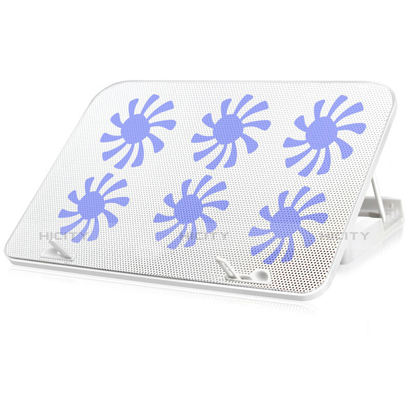 Supporto per Latpop Sostegnotile Notebook Ventola Raffreddamiento Stand USB Dissipatore Da 9 a 16 Pollici Universale M18 per Huawei MateBook D15 (2020) 15.6 Bianco