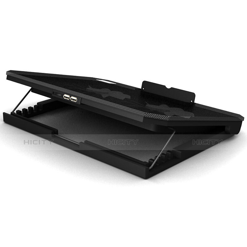 Supporto per Latpop Sostegnotile Notebook Ventola Raffreddamiento Stand USB Dissipatore Da 9 a 16 Pollici Universale M19 per Apple MacBook Air 13 pollici Nero