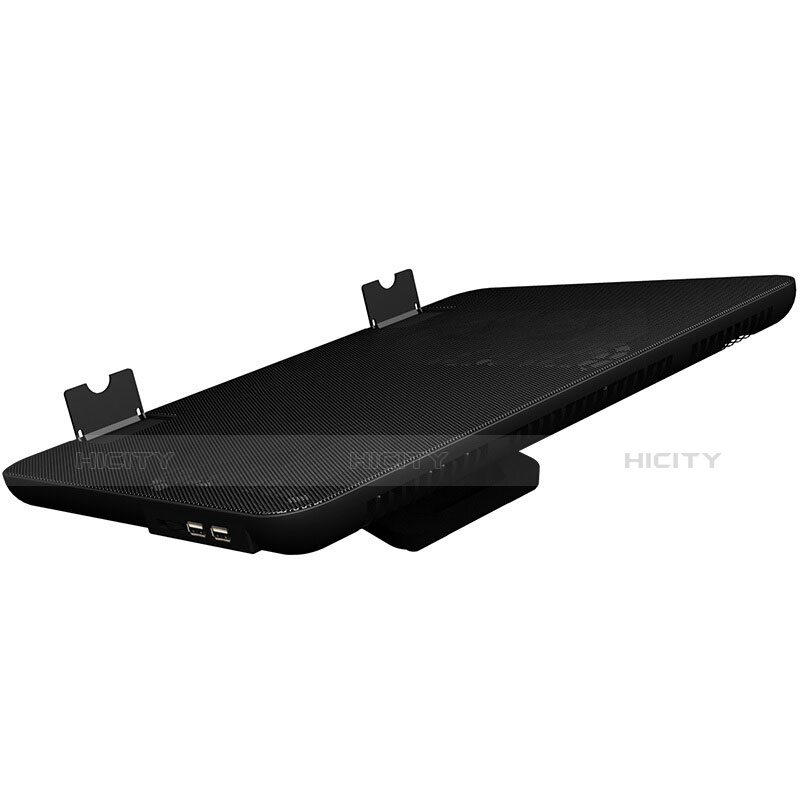 Supporto per Latpop Sostegnotile Notebook Ventola Raffreddamiento Stand USB Dissipatore Da 9 a 16 Pollici Universale M21 per Apple MacBook Air 11 pollici Nero