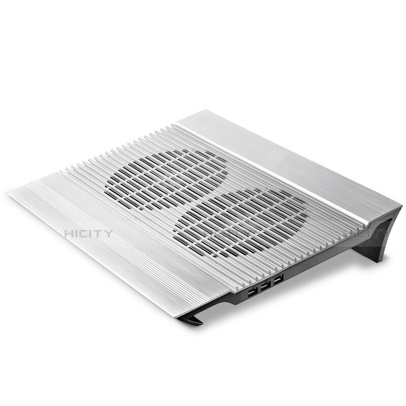Supporto per Latpop Sostegnotile Notebook Ventola Raffreddamiento Stand USB Dissipatore Da 9 a 16 Pollici Universale M26 per Apple MacBook Air 13 pollici (2020) Argento
