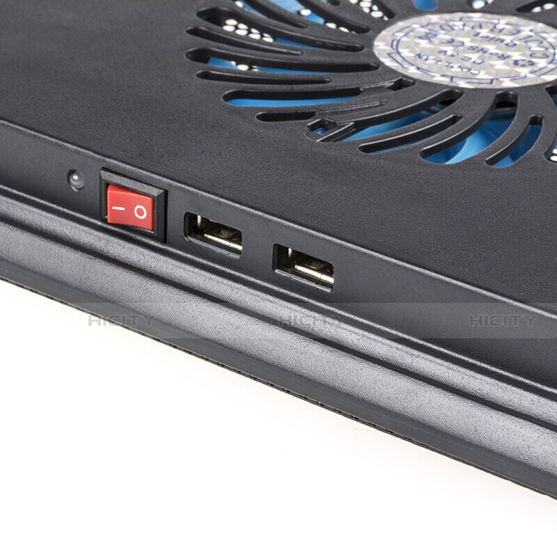 Supporto per Latpop Sostegnotile Notebook Ventola Raffreddamiento Stand USB Dissipatore Da 9 a 17 Pollici Universale L04 per Apple MacBook Pro 13 pollici (2020) Nero