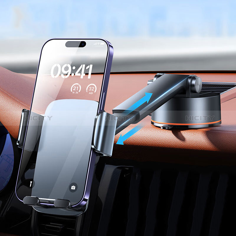 Supporto Sostegno Cellulari Con Ventosa Da Auto Universale BS1 Nero