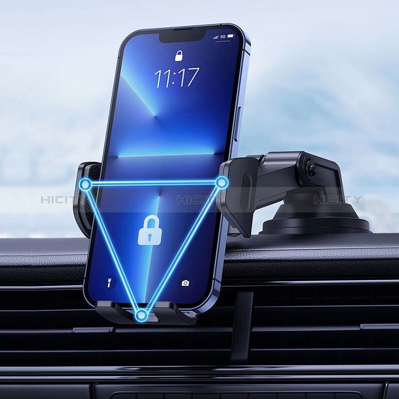 Supporto Sostegno Cellulari Con Ventosa Da Auto Universale BS5 Nero