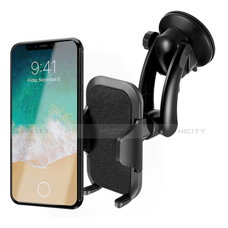 Supporto Sostegno Cellulari Con Ventosa Da Auto Universale H23 Nero