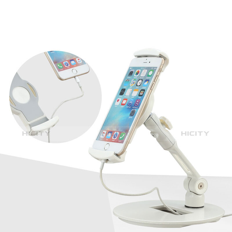Supporto Tablet PC Flessibile Sostegno Tablet Universale H06 per Apple iPad Air Bianco